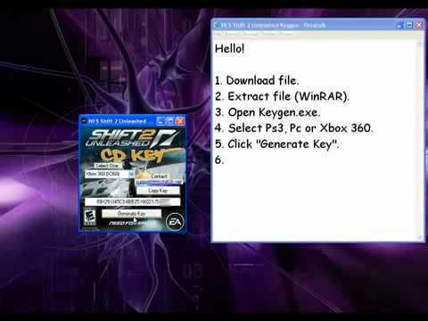 serial number for activation need for speed shift 2 unleashed